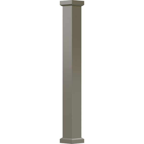 Ekena Millwork 9" x 9' EnduraAluminum Empire Style Column, Square